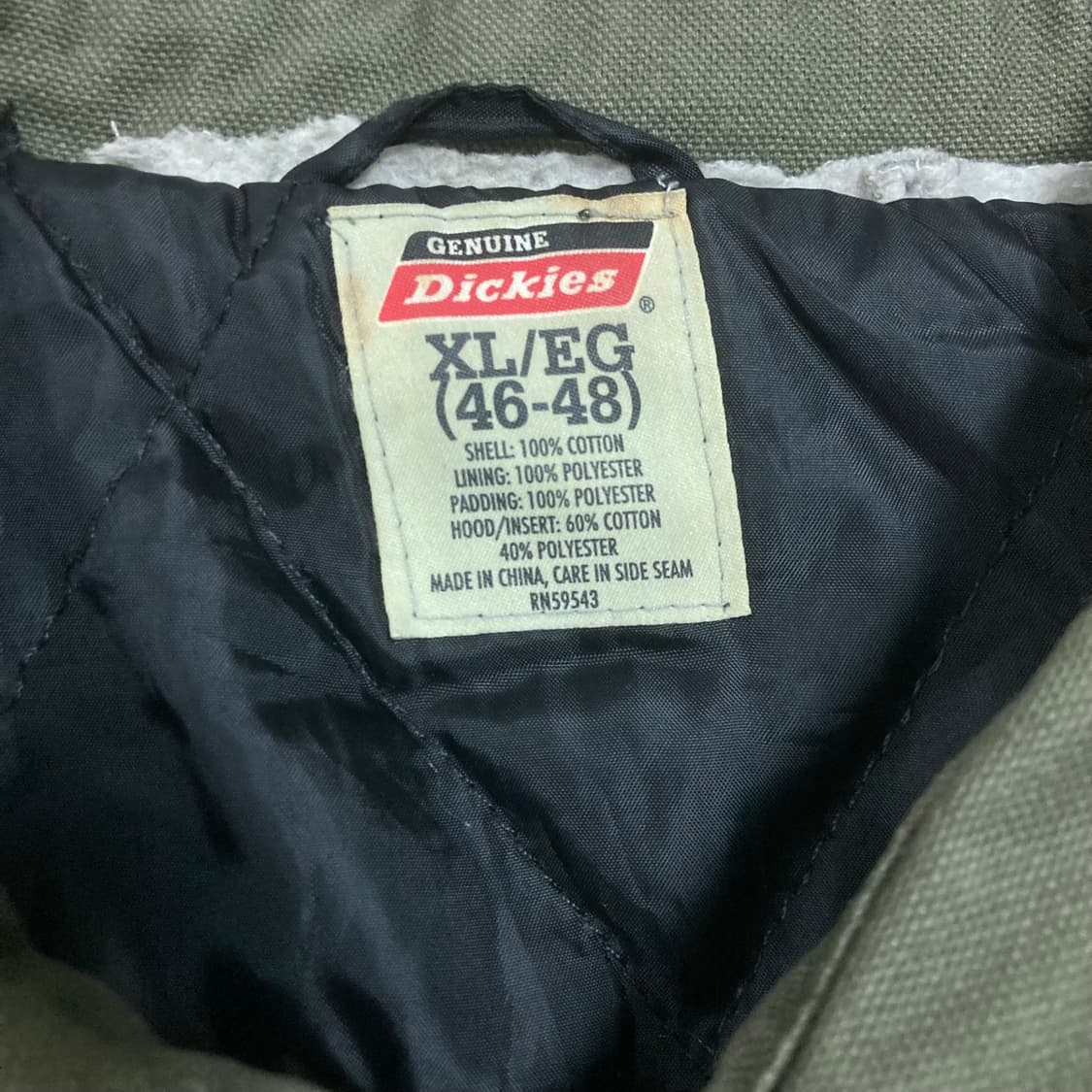 디키즈 패치 로고 올리브 카키 워크 셔츠 자켓 상품이미지4