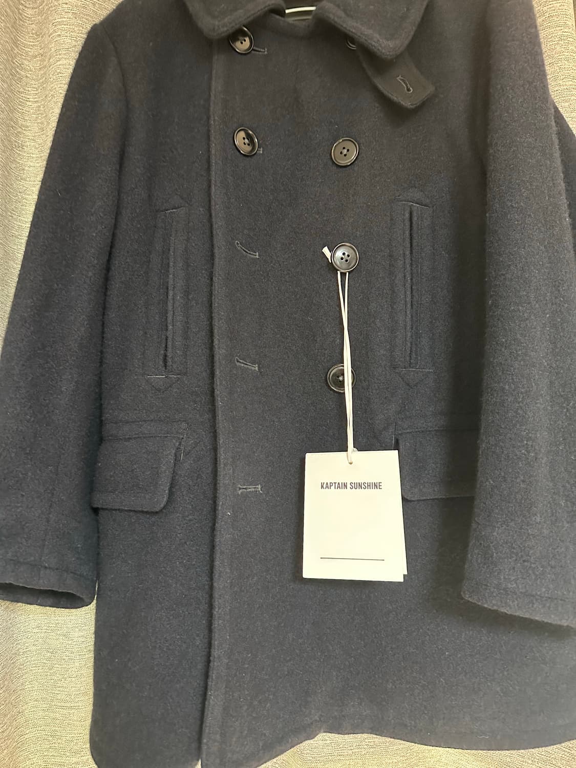 캡틴선샤인 22fw 피코트 네이비 36 상품이미지1