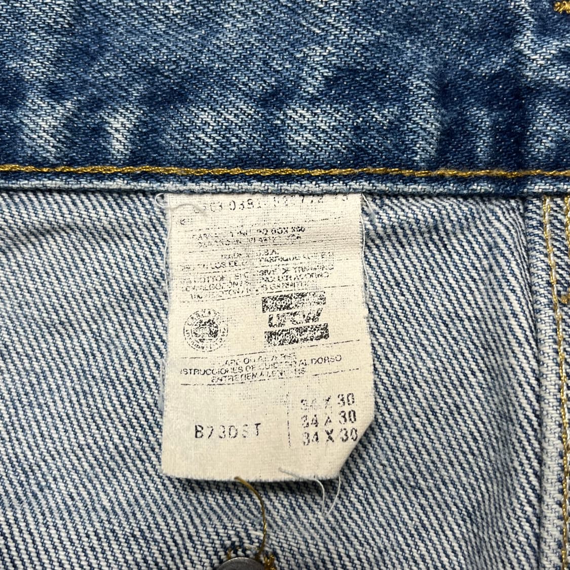 [34X30] 90s usa 빈티지 칼하트 더블니 데님팬츠 상품이미지2
