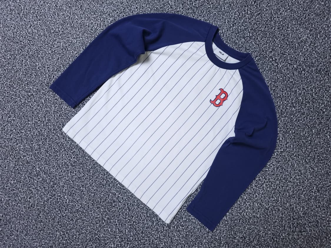 [무료배송][145]MLB 키즈 스트라이프 나그랑 긴팔티 야구티 상품이미지3