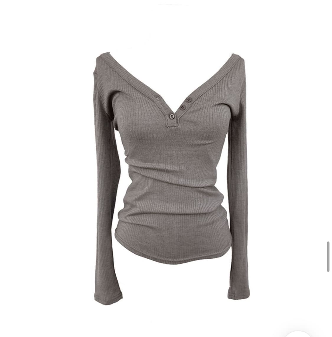 스큅 skuib kaya button long slim T 상품이미지2