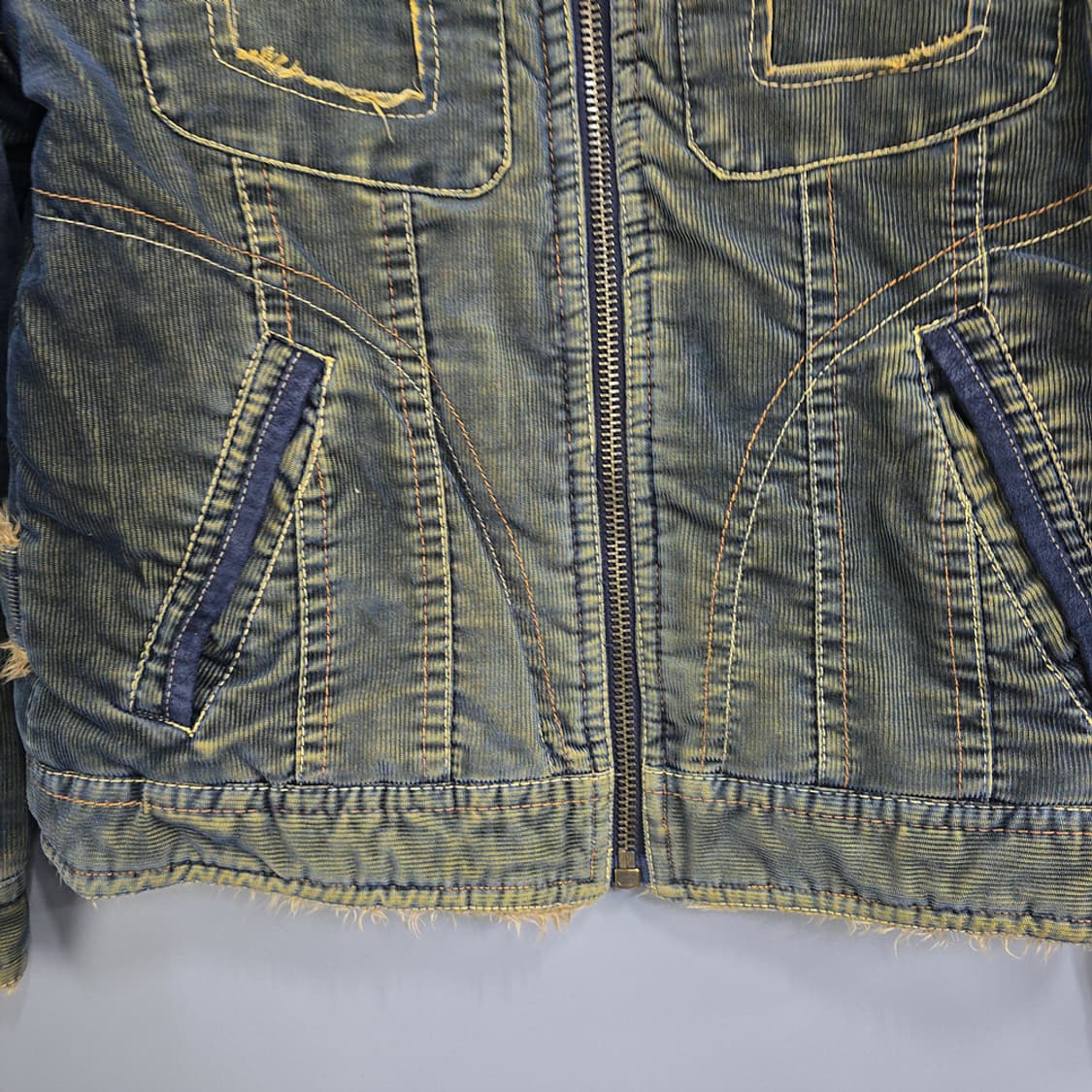 버커루(BUCKAROO) 퍼카라 데님 자켓 L 상품이미지3