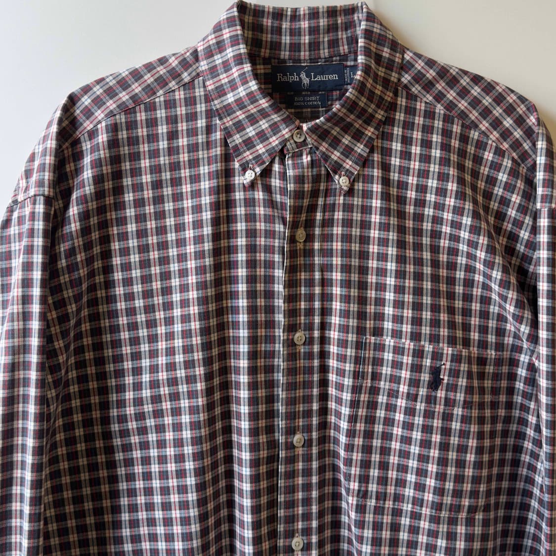 폴로 랄프로렌 체크 빅셔츠 상품이미지2