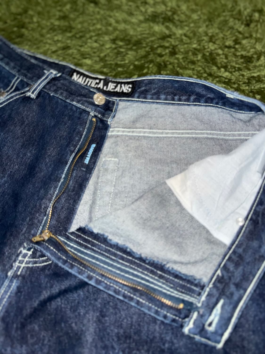 [38] 00s NAUTICA 노티카 USA 루즈 스트레이트 크롭 데님 상품이미지3