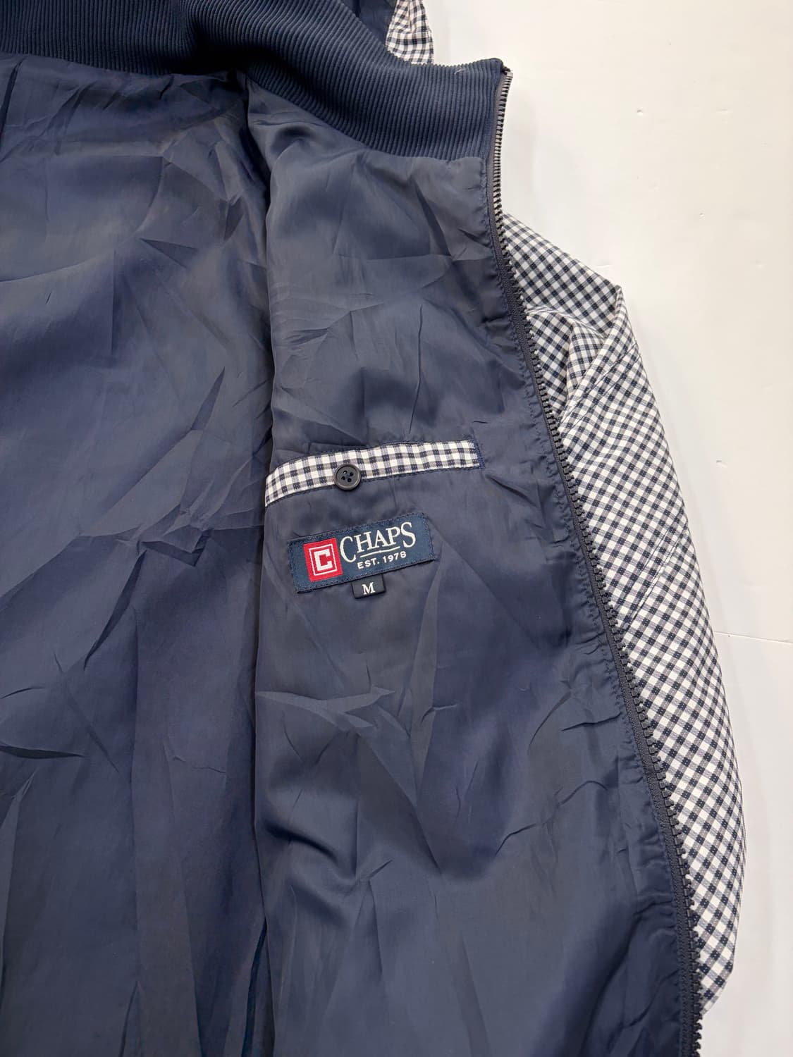 CHAPS 깅엄체크 후드 집업 자켓 상품이미지5