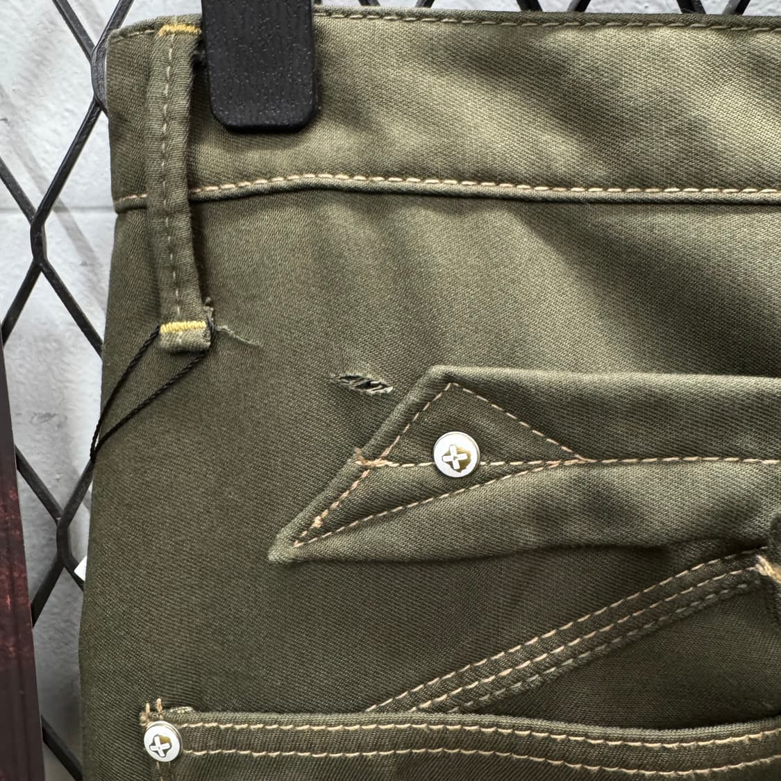 00s 에드윈 빈티지 카고 팬츠 전면 멀티 포켓 포인트 카키 상품이미지8