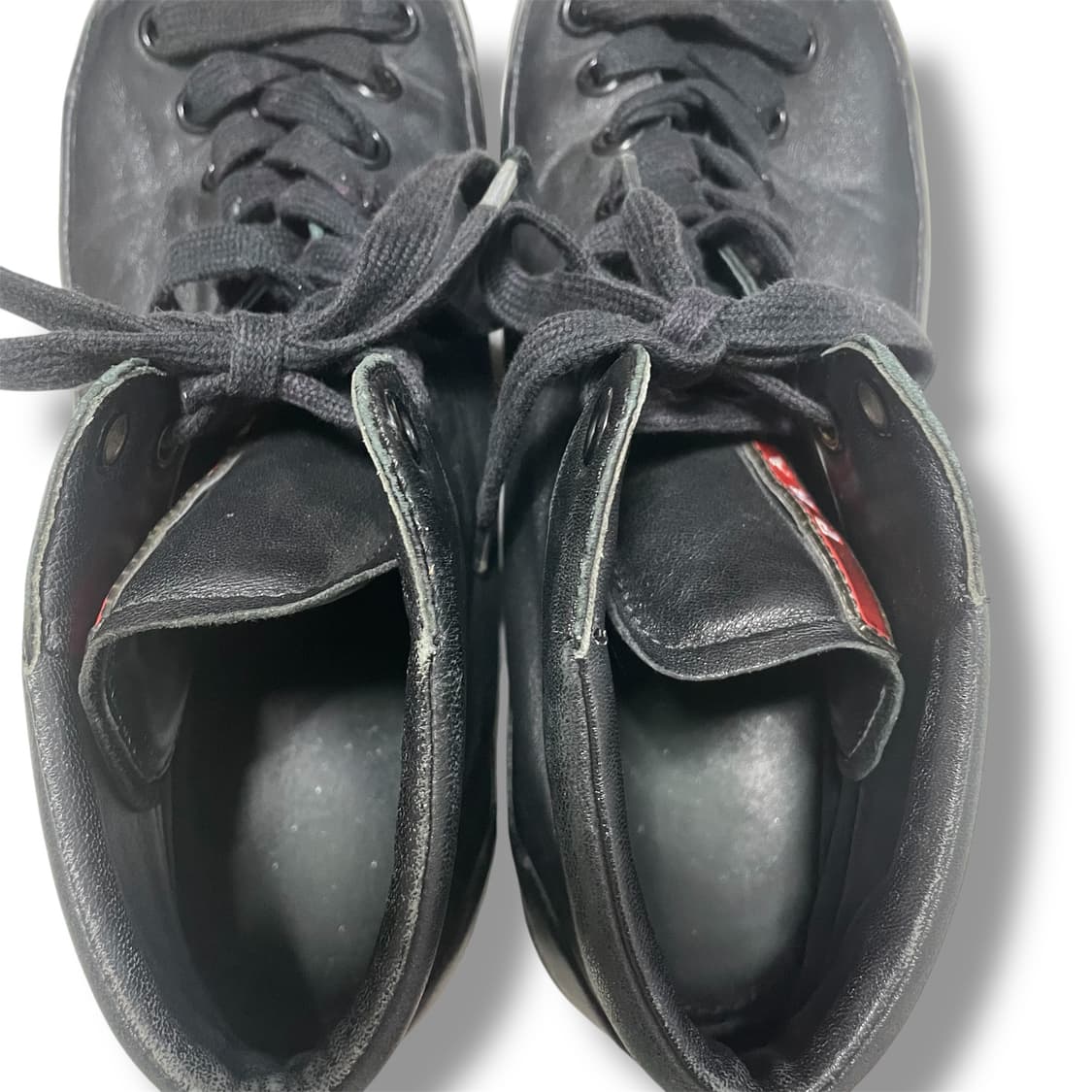 275~280) 프라다 스포츠 레더 미드탑 스니커즈 신발 상품이미지5