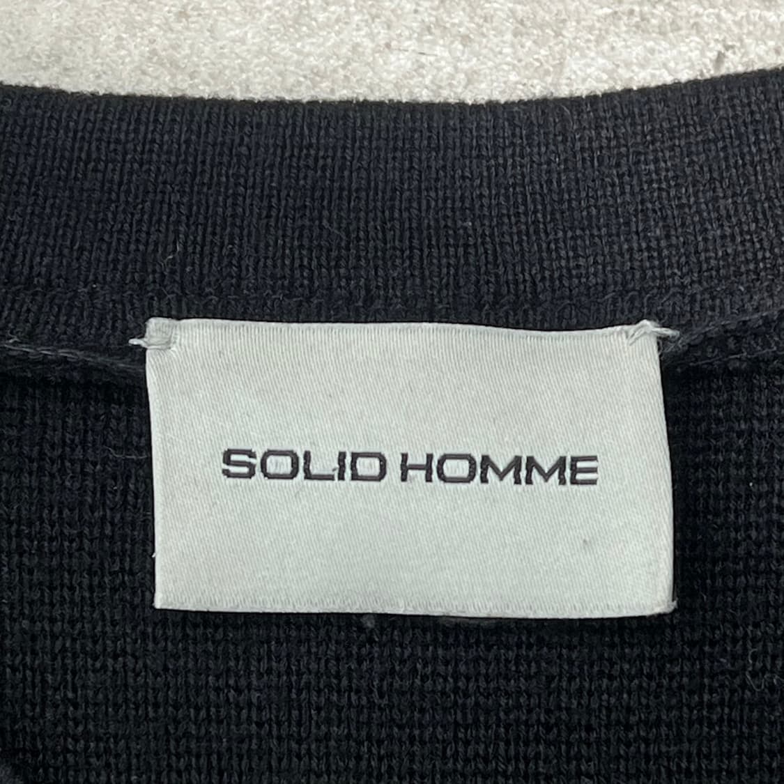 솔리드옴므 슬릿넥 배색니트 s10757 상품이미지6