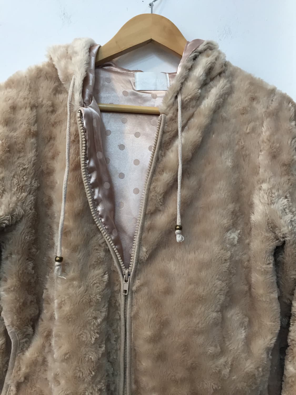 빈티지 곰돌이 퍼 후드집업 상품이미지6