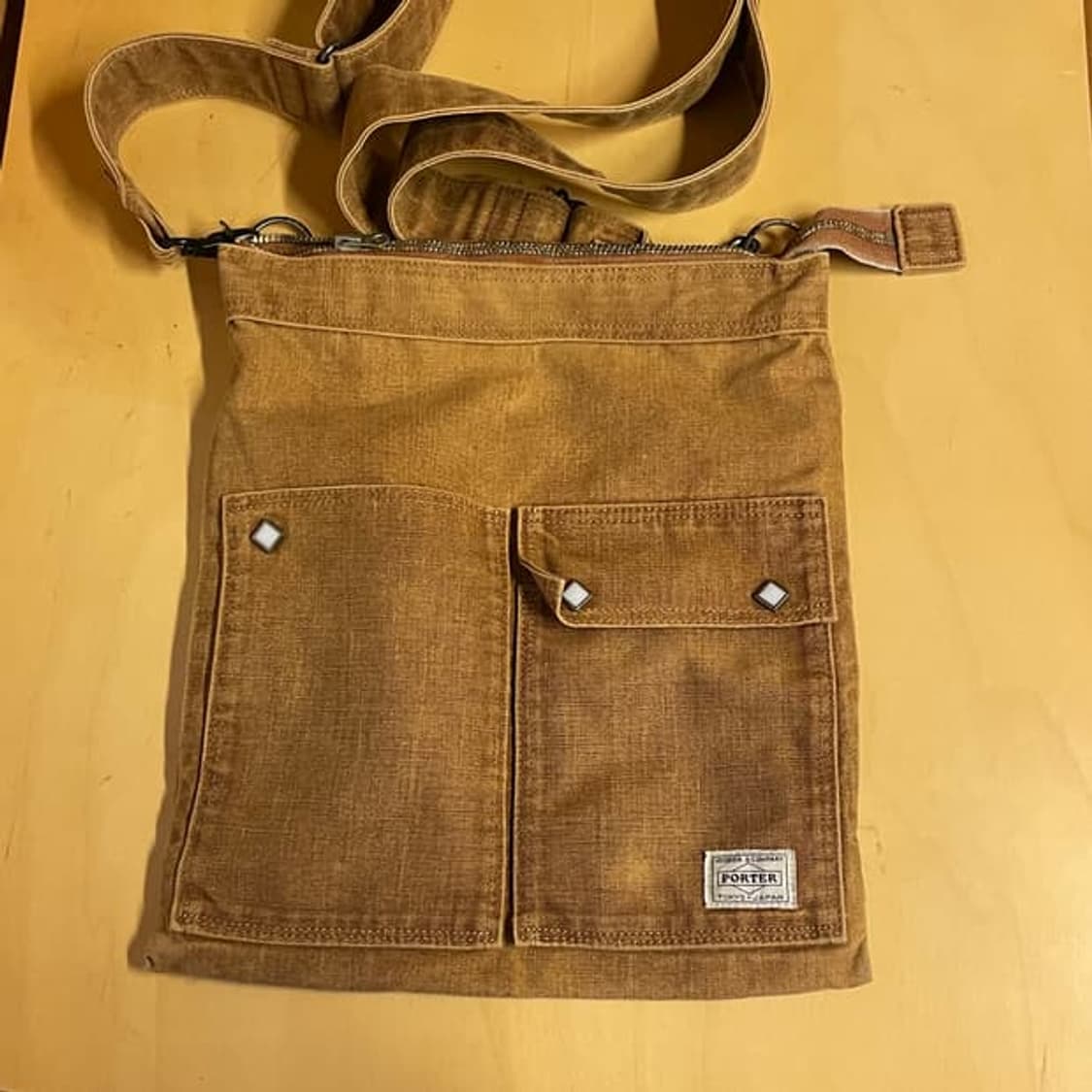 요시다 포터(Yoshida Porter)의 브라운 캔버스 코튼 웨스턴 포 상품이미지2