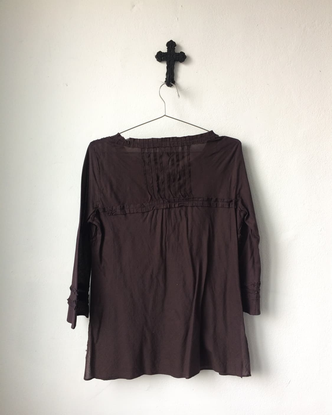 Pleat pattern point blouse 상품이미지5