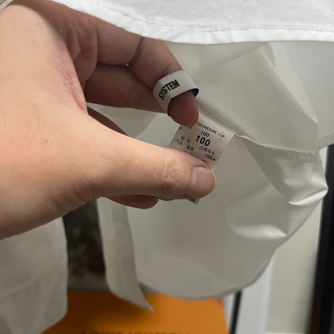 정품 100) 시스템 옴므 오버핏 지퍼 셔츠 상품이미지3