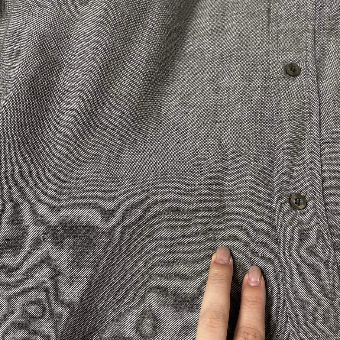 미쏘니 그레이 원포켓 긴팔 셔츠 L 상품이미지4