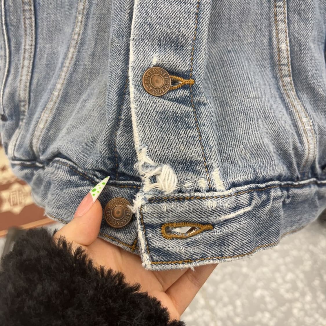 리바이스 빈티지 컨트리 트러커 그런지 데님 조끼 105 C09015 상품이미지7