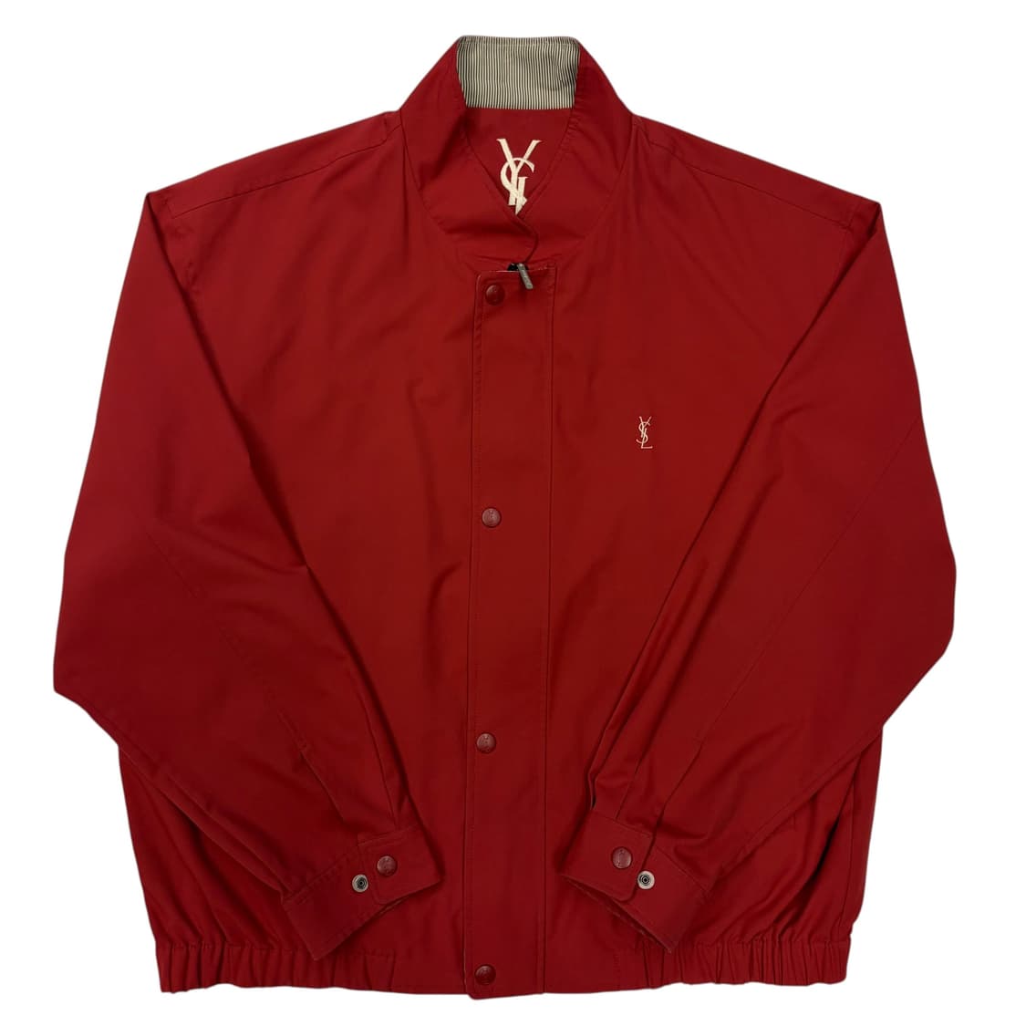 입생로랑 레드 블루종 자켓 XL 상품이미지1