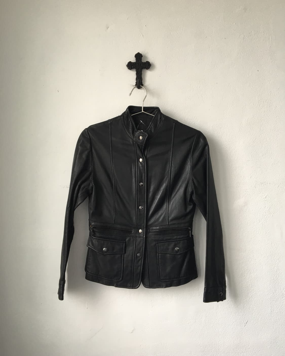 Slim fit lamb leather jacket 상품이미지2