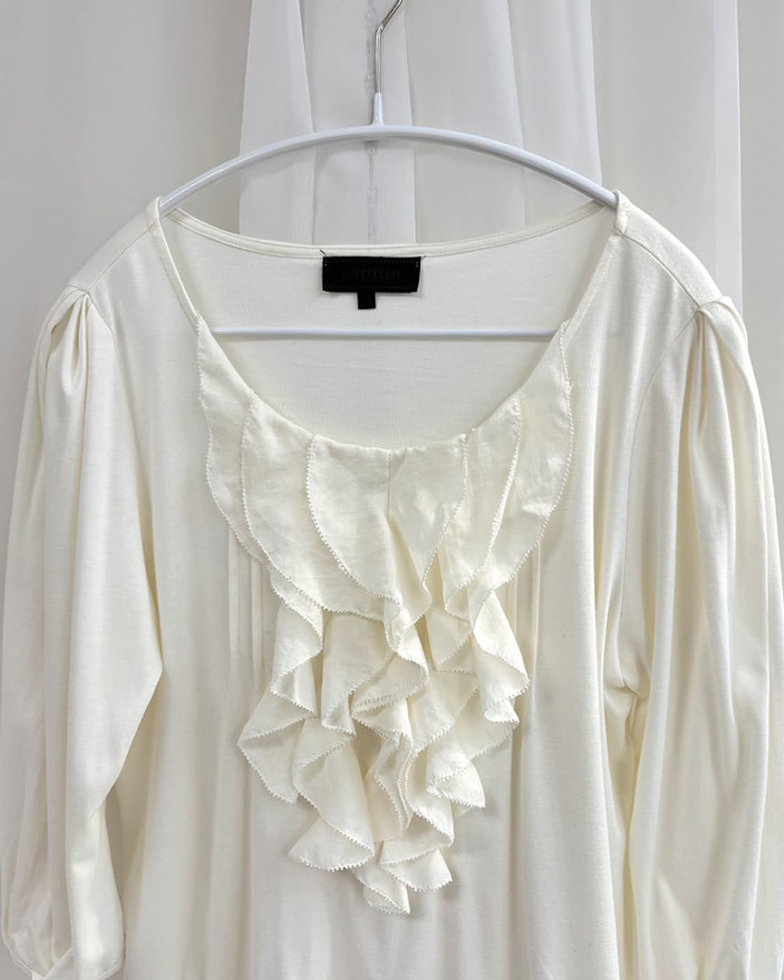 UNTITLED more ruffle 3/4 creamy t shirts 상품이미지3