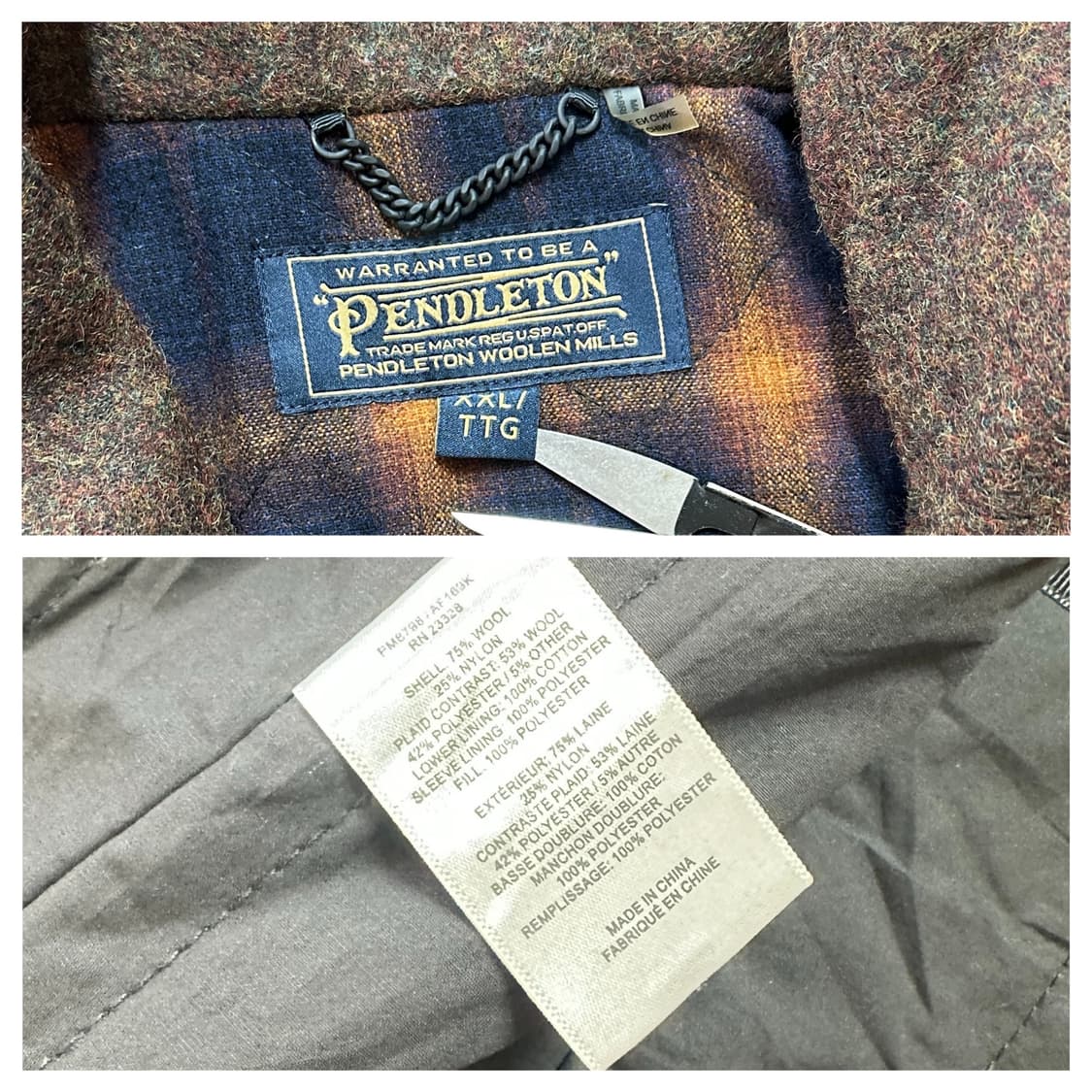 펜들턴 파이어맨 울 코트 XXL 상품이미지10