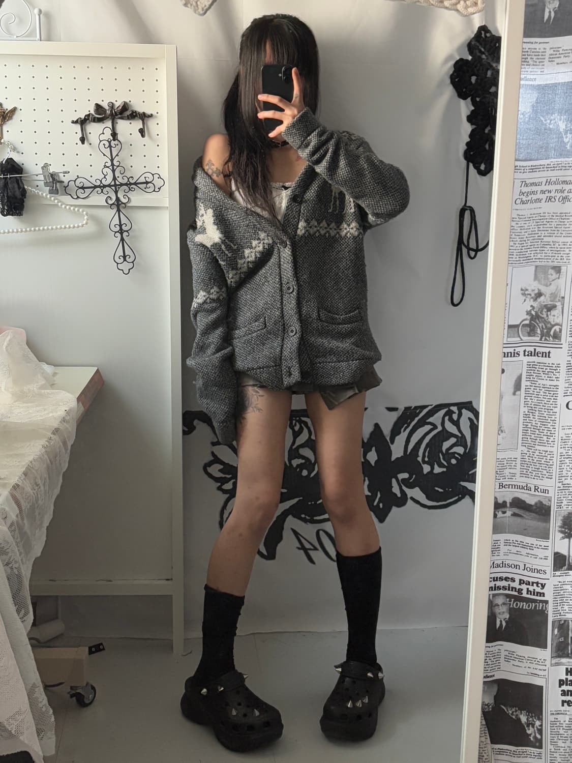 • Abercrombie Grey Nordic Cardigan 상품이미지5