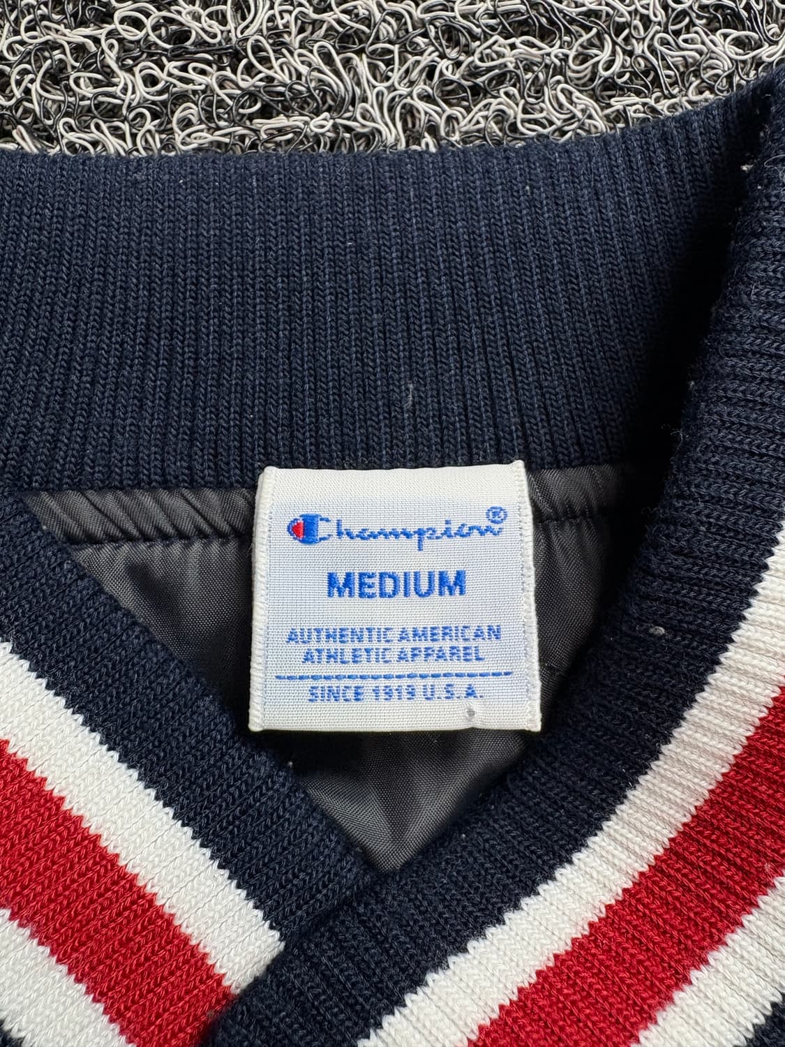 챔피온 USA 재팬 빅로고 성조기 사틴 바시티 자켓 2462 상품이미지3