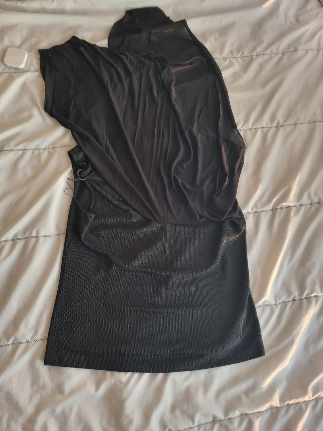Martin margiela drape mesh top black 상품이미지3