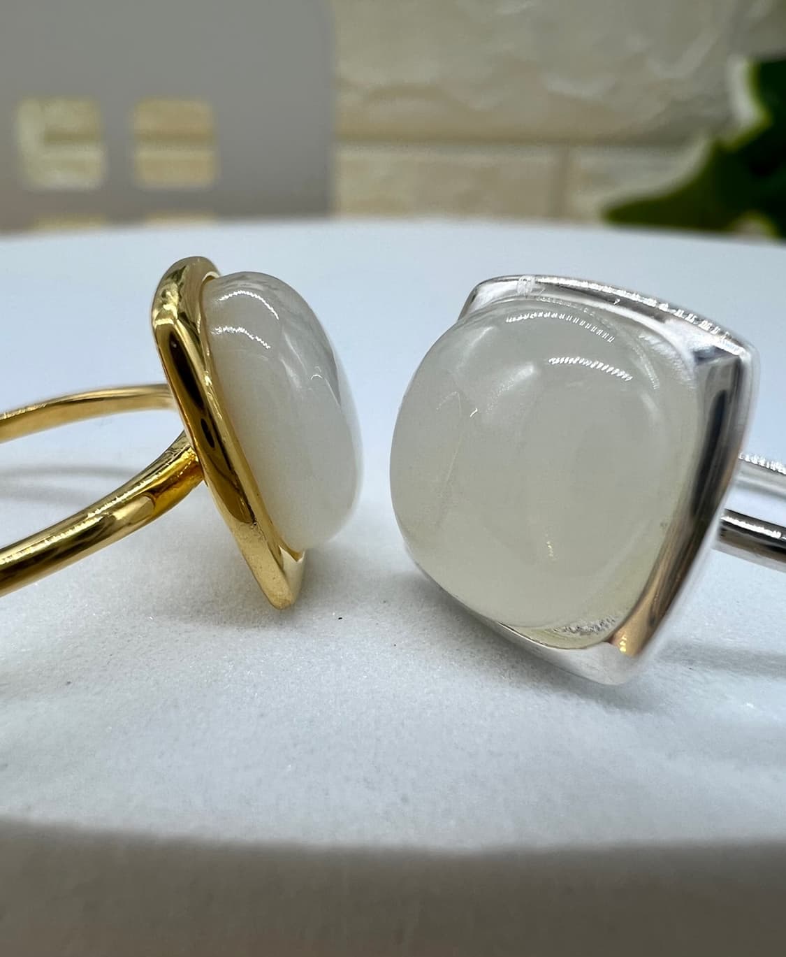 실버925 천연석 반지/ 화이트문스톤 상품이미지4