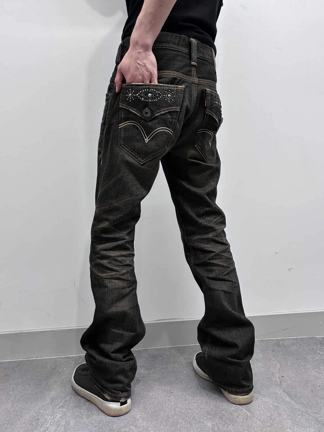 리바이스 502 잼스톤 워싱 스모키 데님 팬츠 상품이미지1