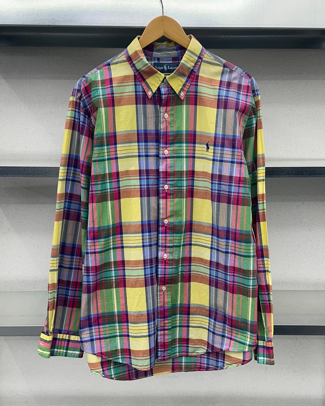 (XL)폴로 체크 셔츠-M1966 상품이미지1