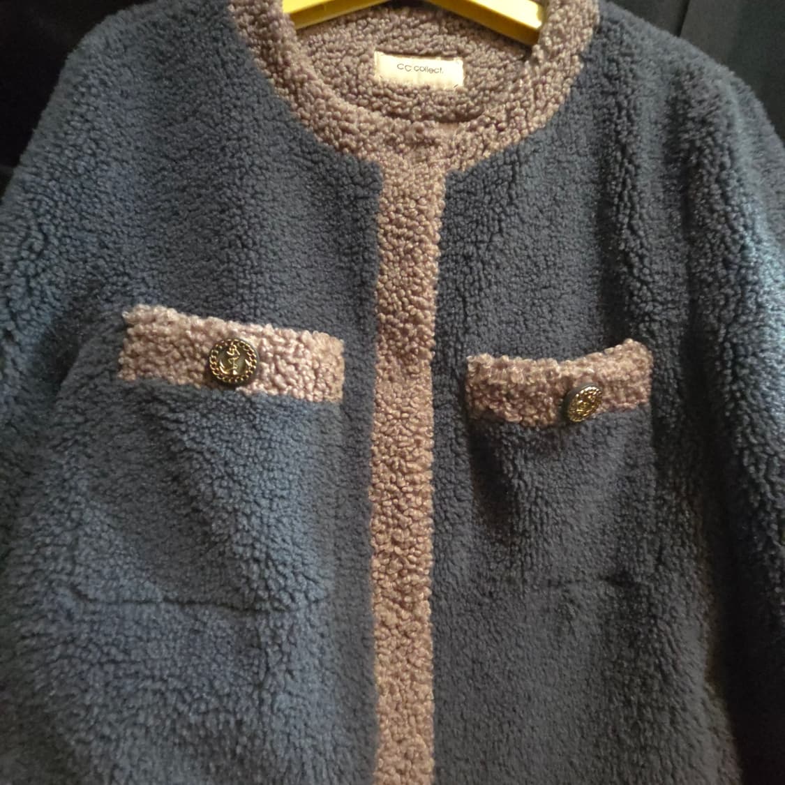 씨씨콜렉트 포켓 포인트 페이크 트위드 재킷 상품이미지3