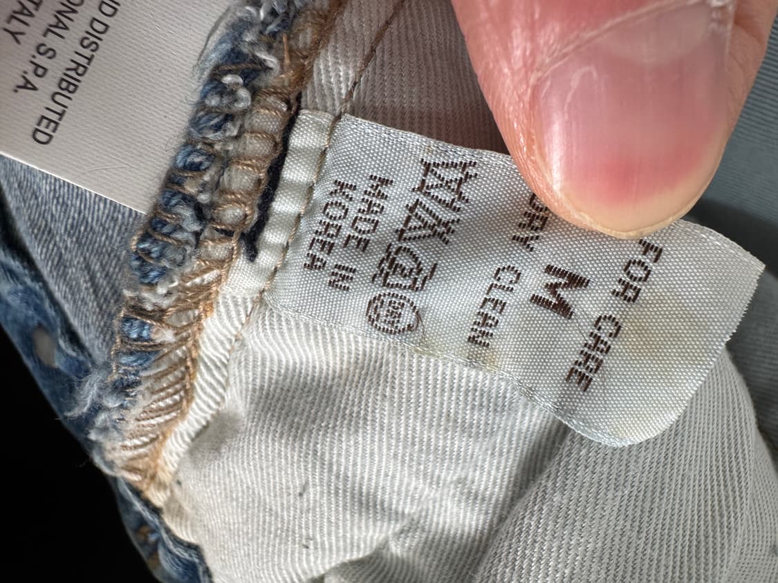 여성 지방시 커스텀 빈티지 데님 청자켓 s 상품이미지5