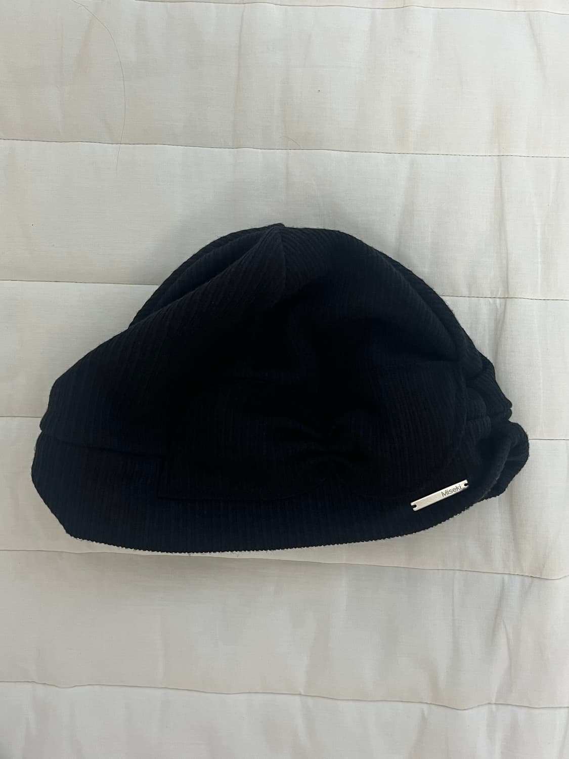 미세키서울 Knit turban beanie BLACK 상품이미지3
