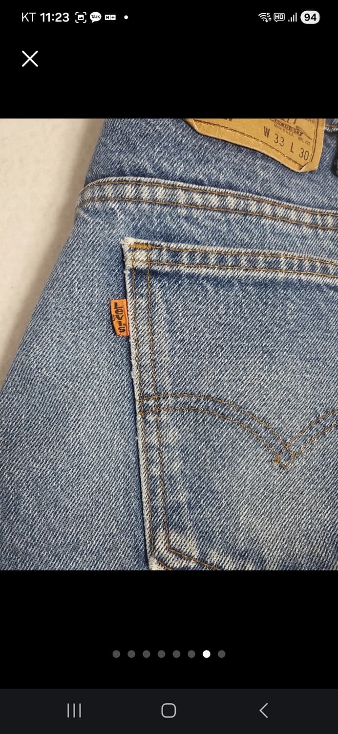 (92)리바이스517 오렌지탭 33x30  상품이미지5