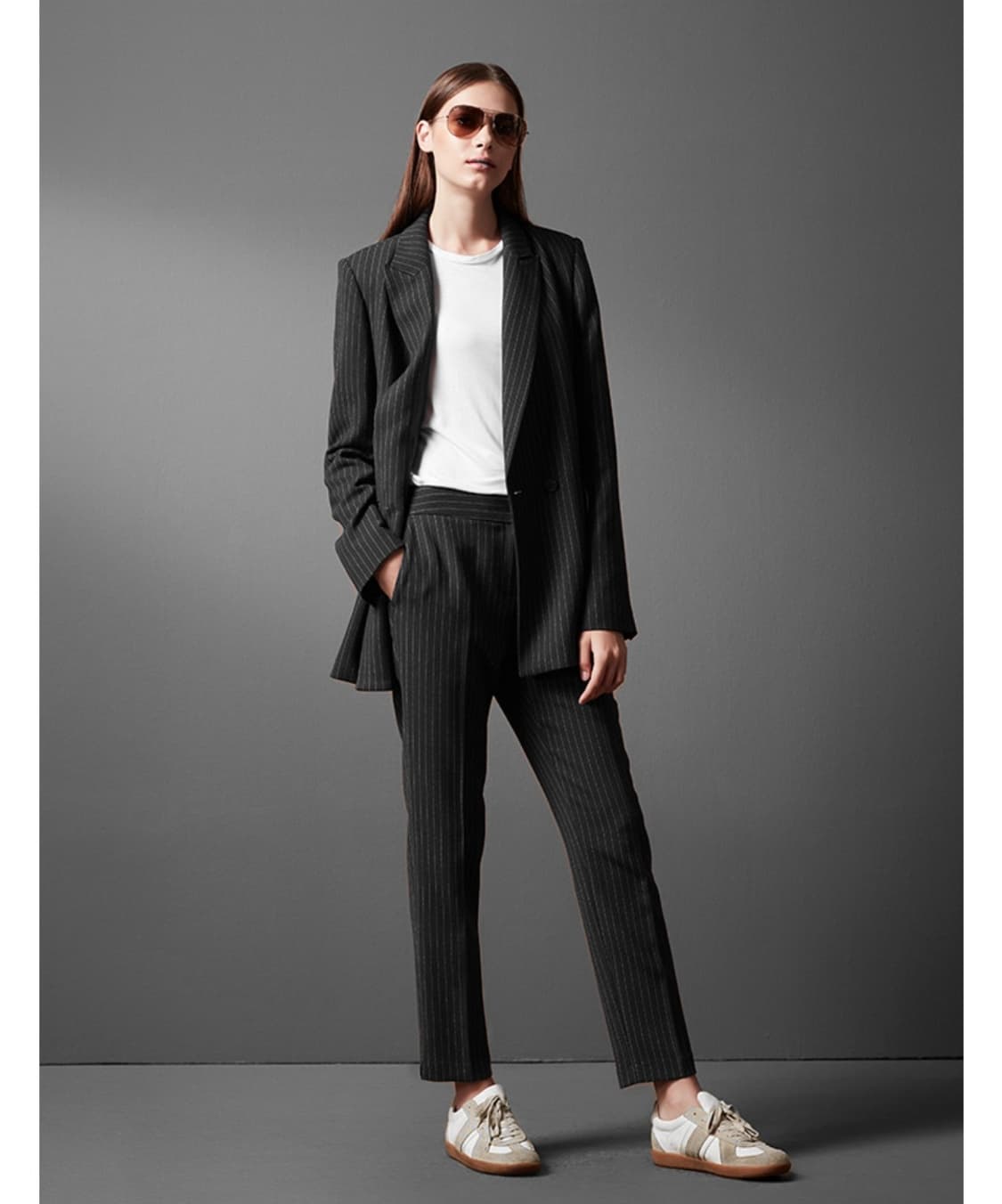 (새상품) 김서룡디자이너 정장 바지세트 66사이즈 수트셋업 여자정장세트 상품이미지1