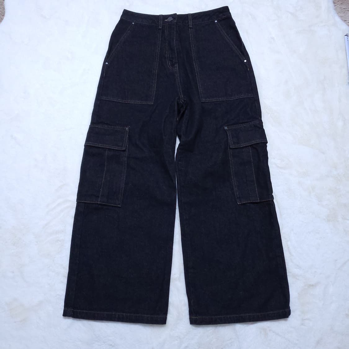톰보이 새제품 여성 데님카고바지 S 0310 뽀샤샤 상품이미지1