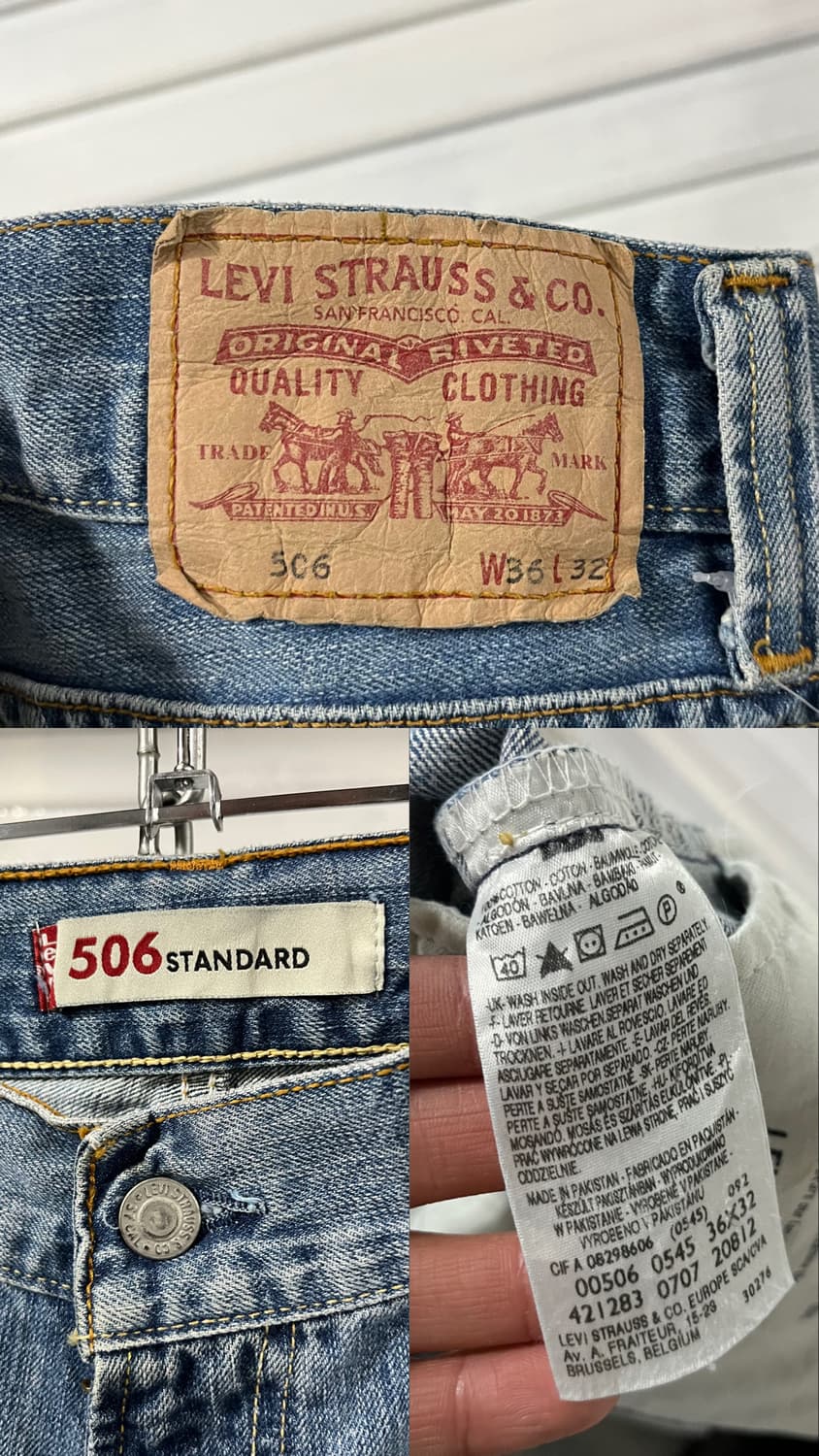 00s Levi’s 506 denim 상품이미지7