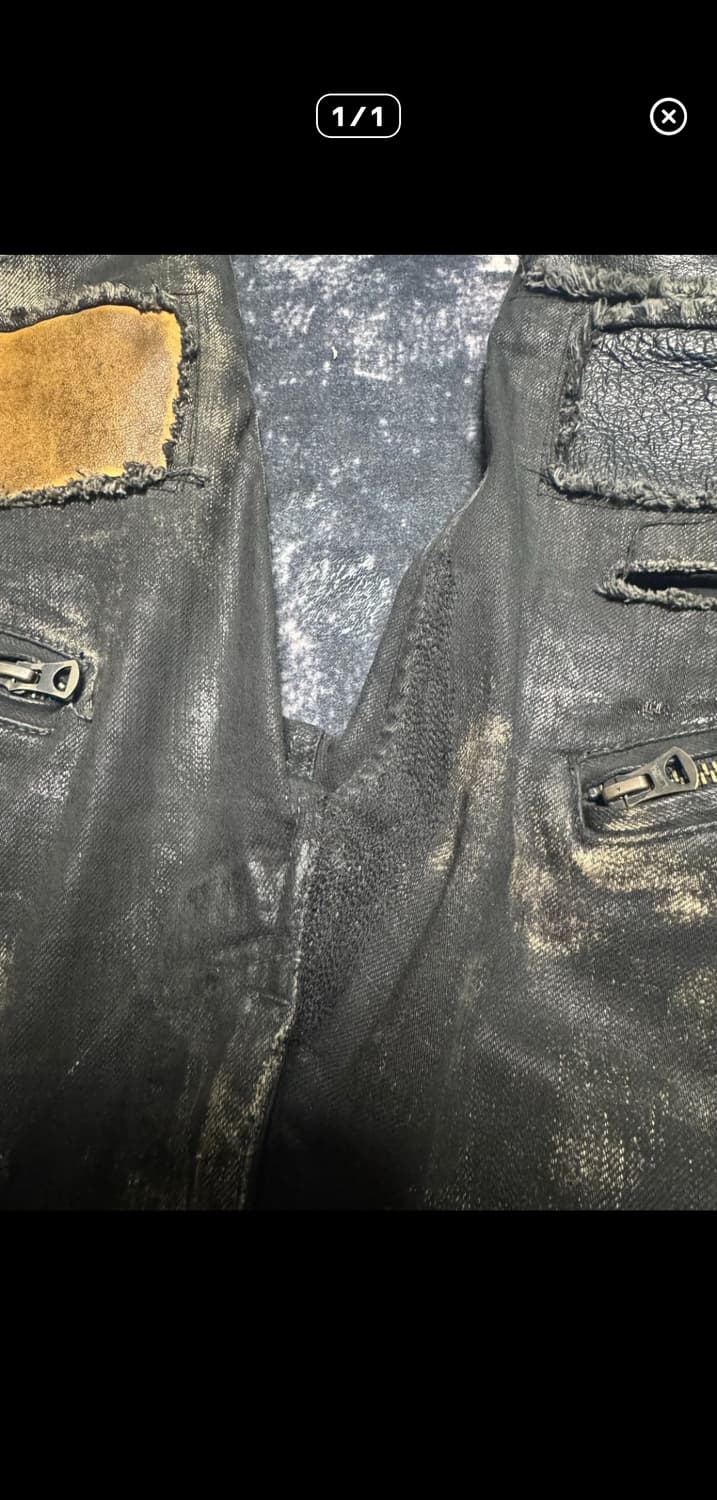 L.G.B. leather cross patch denim 상품이미지4