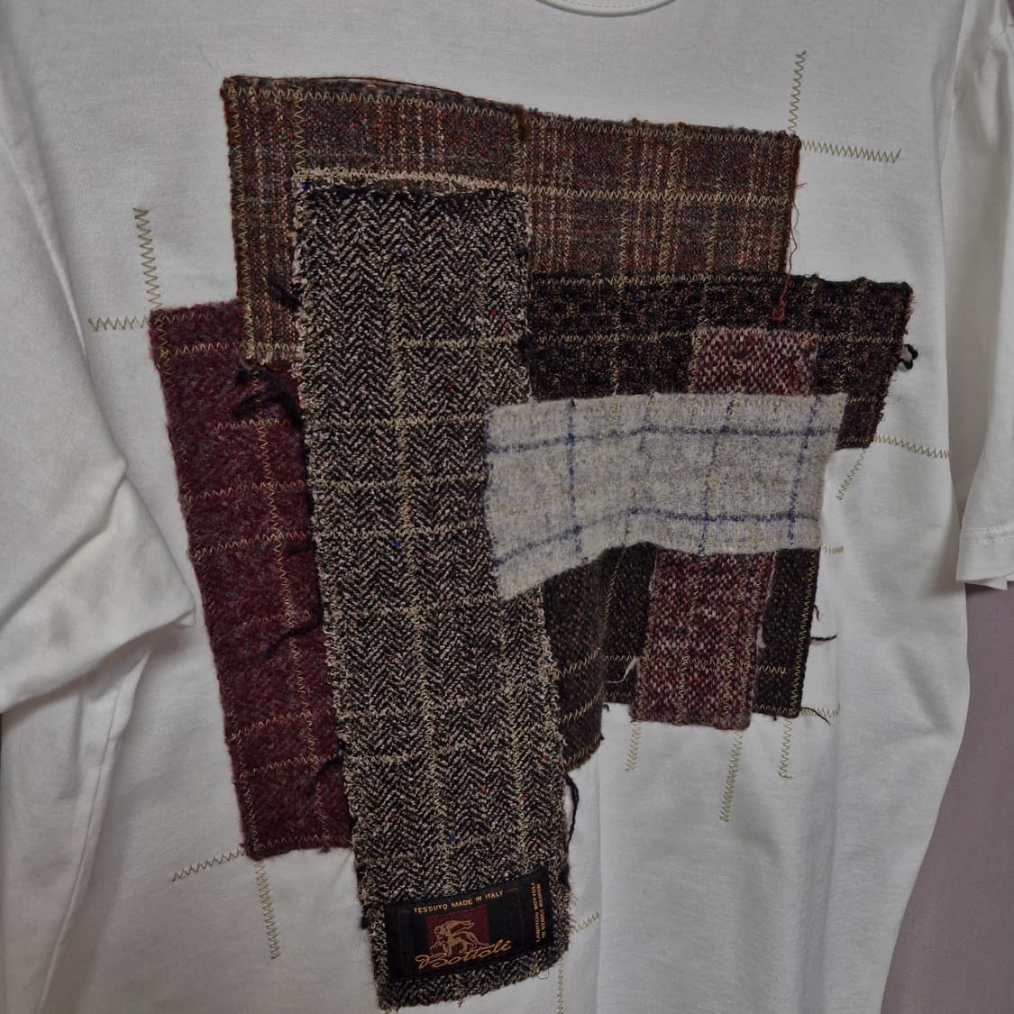 준야와타나베 패치워크 티셔츠 상품이미지4