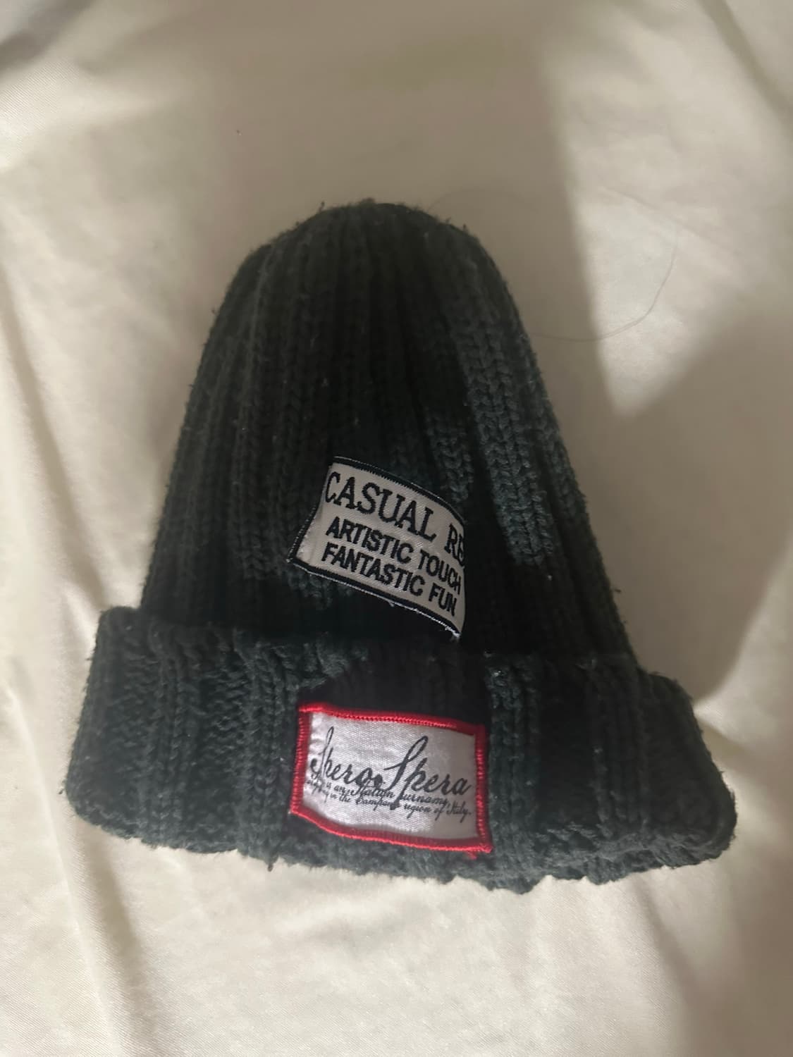 빈티지 카키 비니 상품이미지1