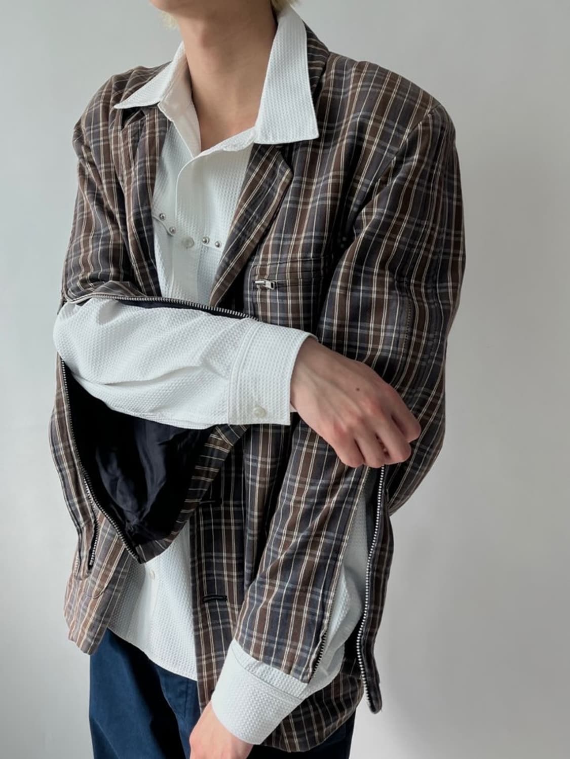 THE SPEW VTG SLEEVE ZIP DETAIL TAILORED  상품이미지3