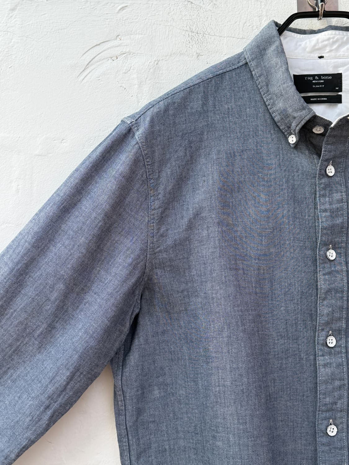 Rag&Bone 래그앤본 슬림핏 코튼 셔츠 L 상품이미지5