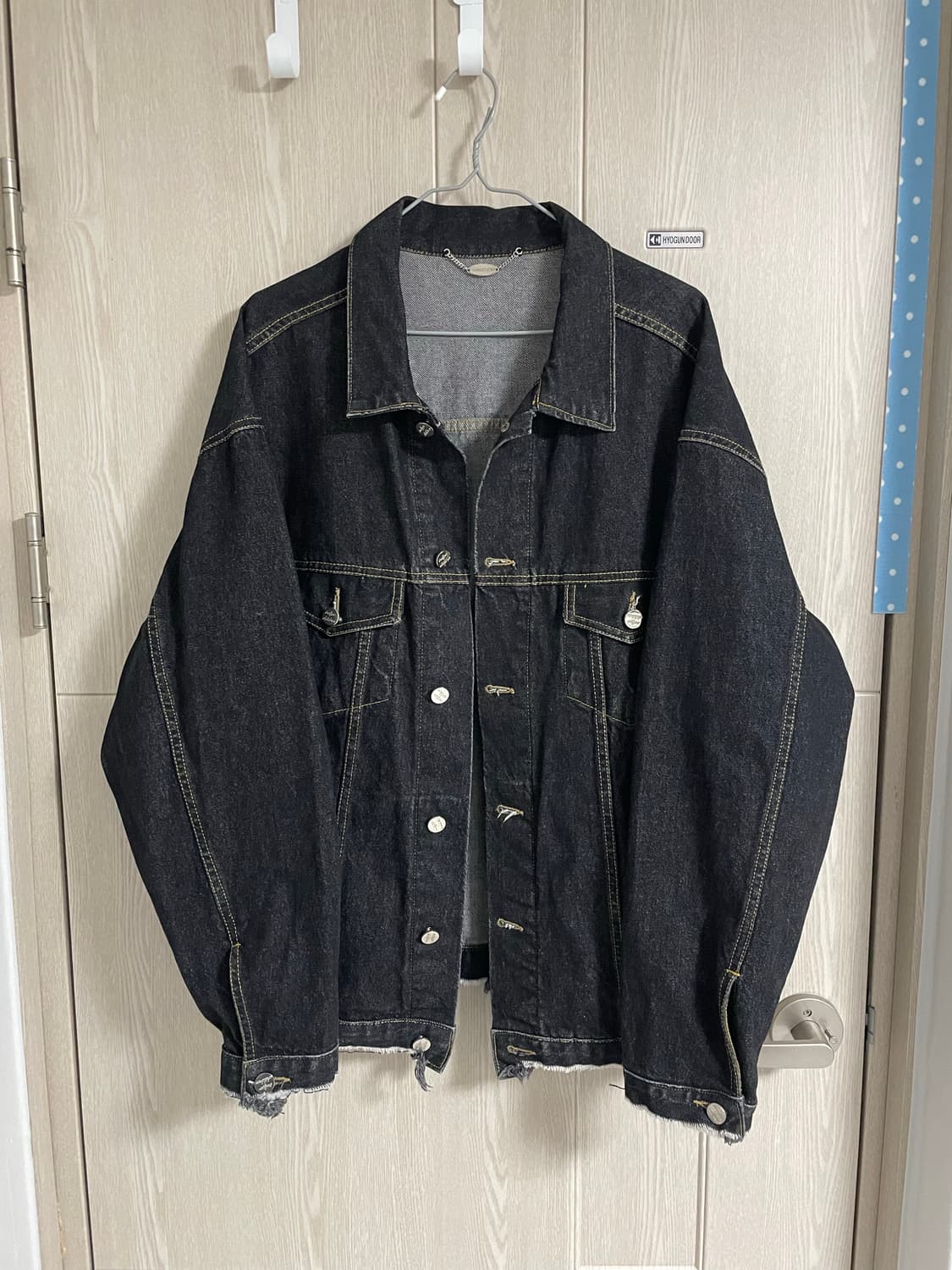 오버핏 데님 자켓 상품이미지1