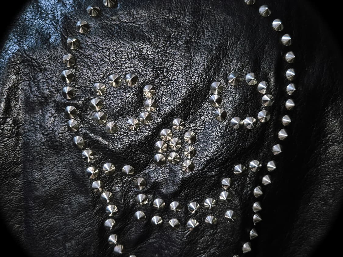 Vintage PUNK Skull Stud Crop jacket 상품이미지2