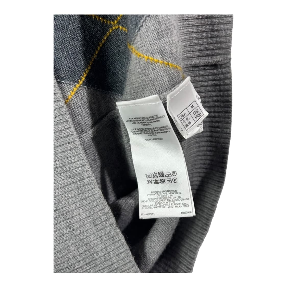 [Brooks Brothers] 브룩스브라더스 아가일 니트 베스트 상품이미지5