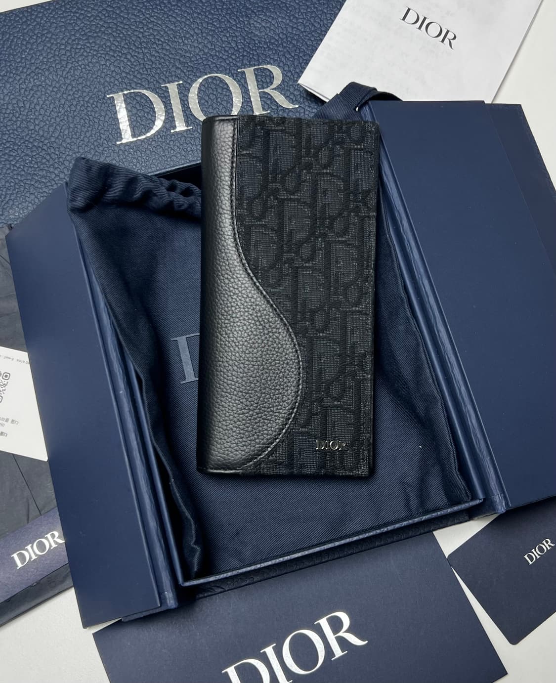 [정품] 신형 / 디올 새들 장지갑 블랙 상품이미지2