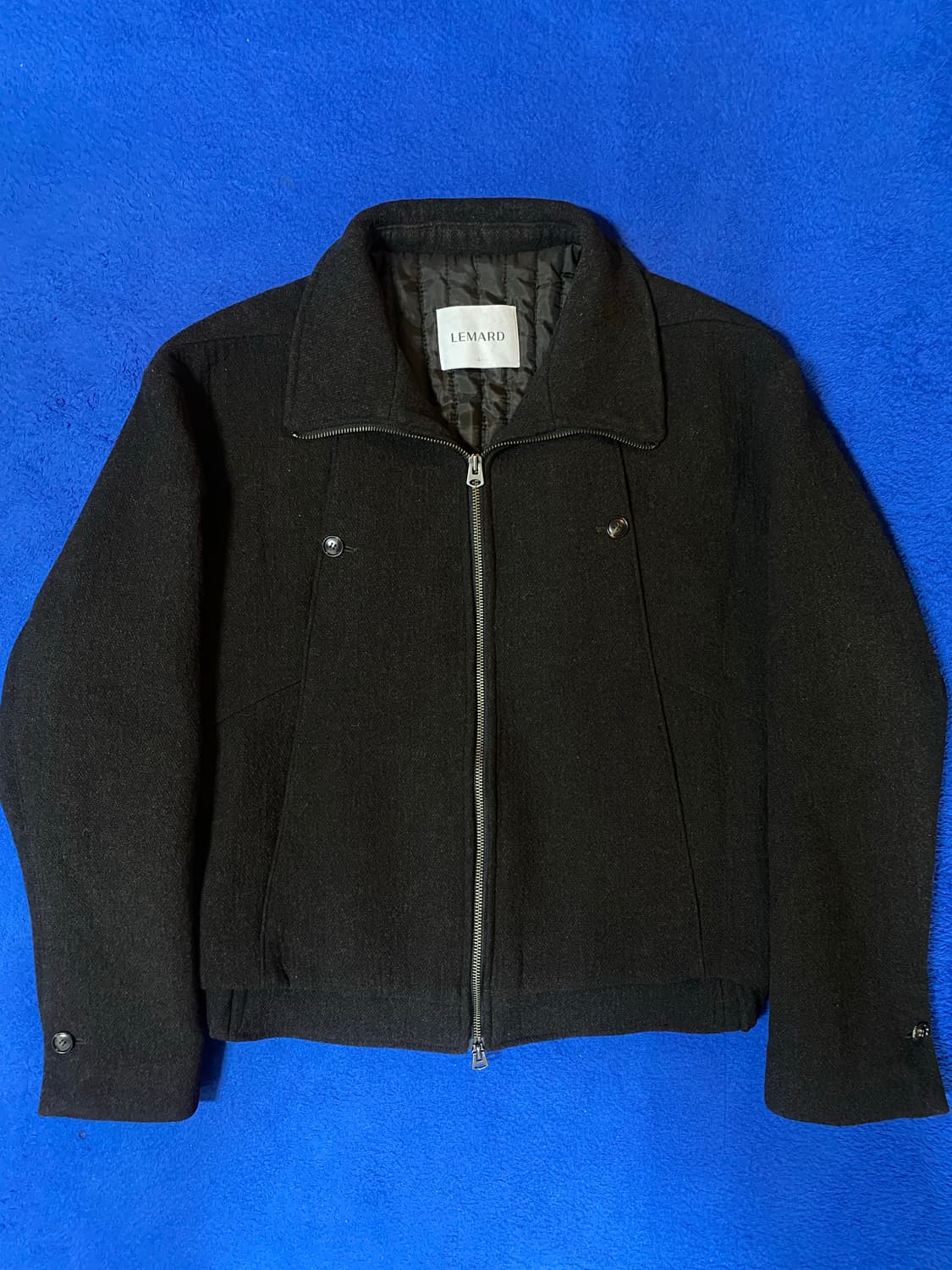 LEMARD 르마드 남성 울 더블 포켓 자켓 블랙 2사이즈 상품이미지1