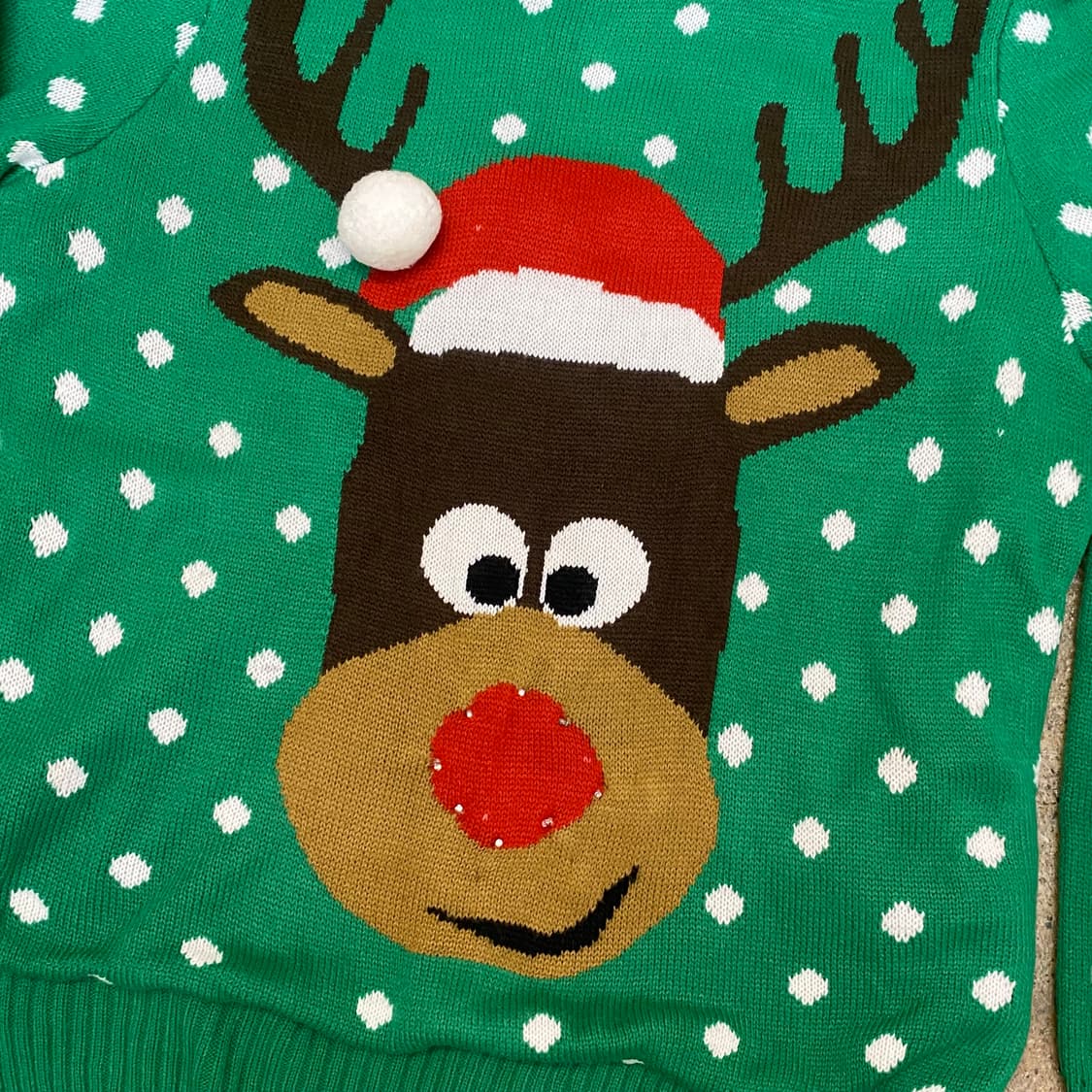 90s USA 빈티지 크리스마스 니트 어글리니트 연말파티 니트  상품이미지2