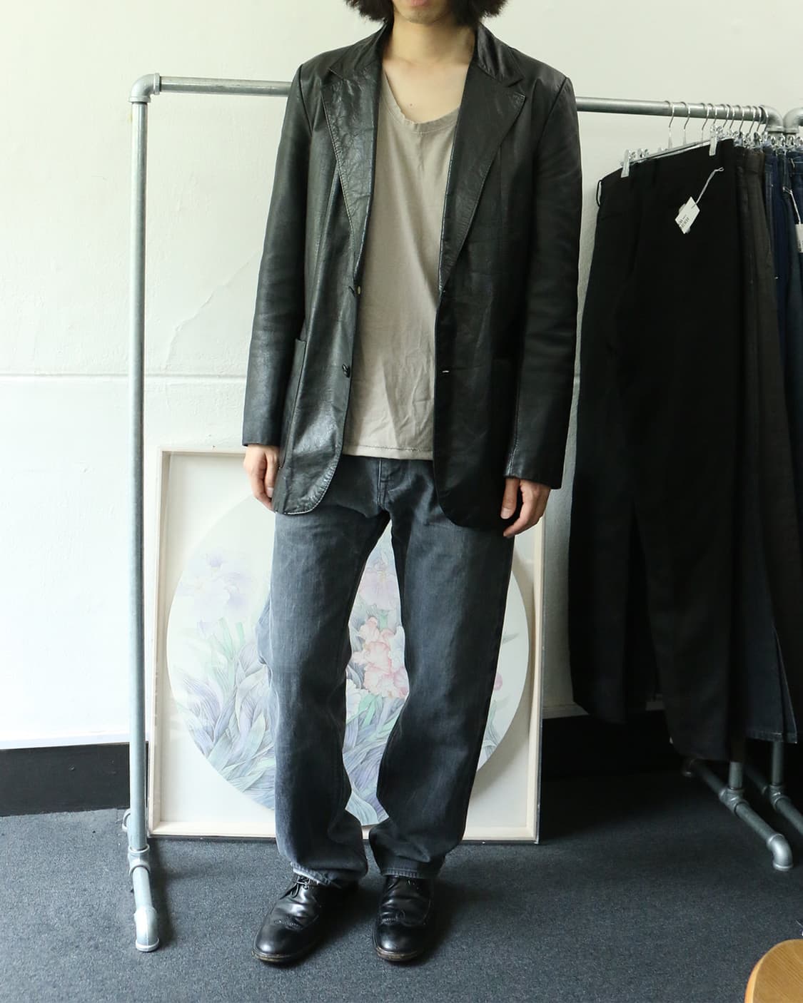 휴고 보스 흑청 스트레이트 팬츠 상품이미지3