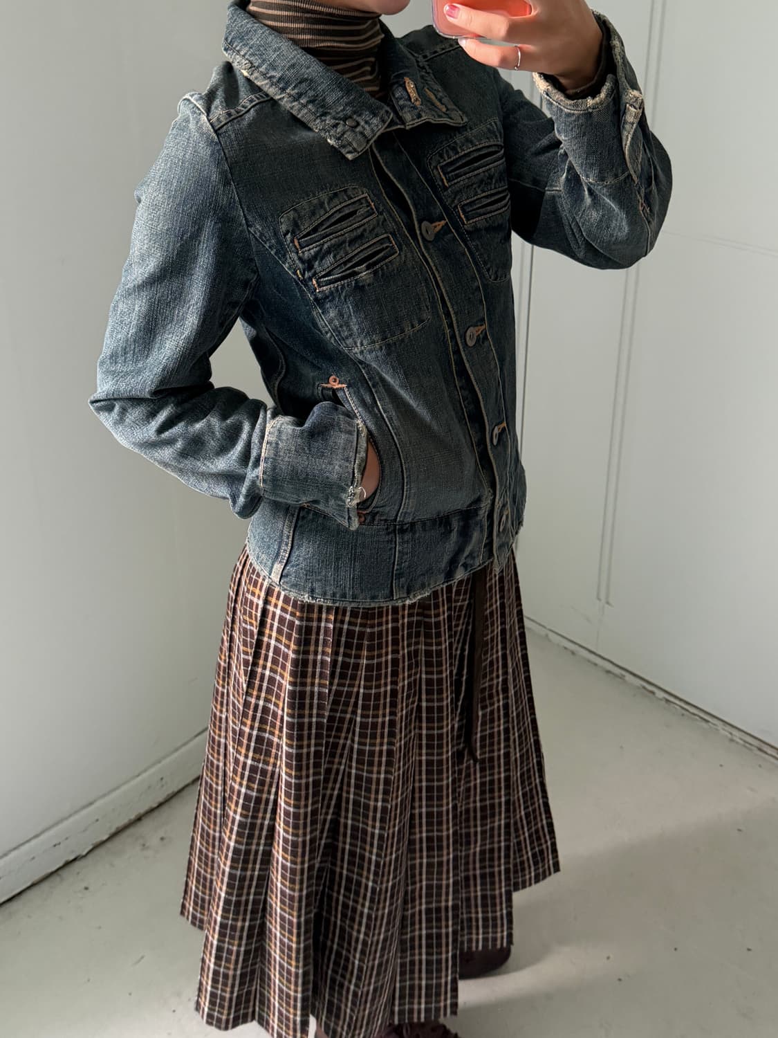 일본빈티지 블루블루 빈티지 데님자켓 상품이미지2