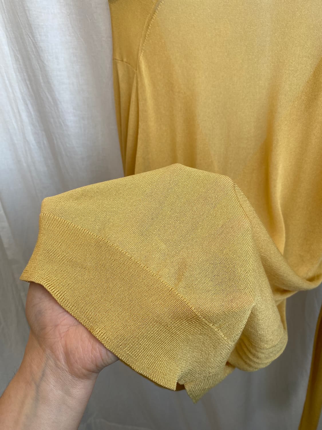 UNIQLO 옐로우 베이직 가디건(XL) 상품이미지10