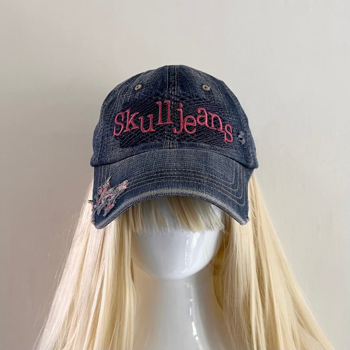 Skull jean 스컬 진스 데님 볼캡 상품이미지2